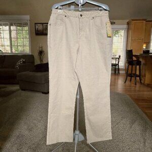 NWT Coldwater Creek ivory / cream Shape Me denim jeans sz 16